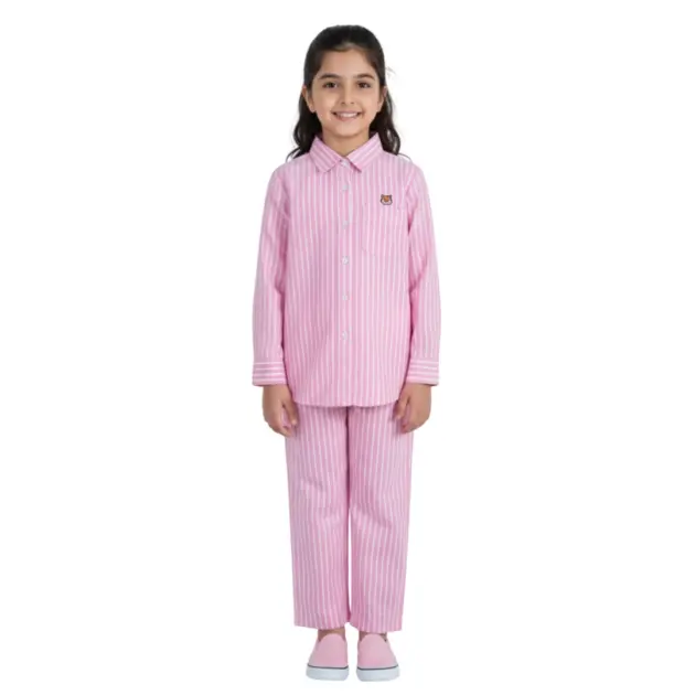 The Cloud 9 Fit pink striped co-ord set for girls by Orange.